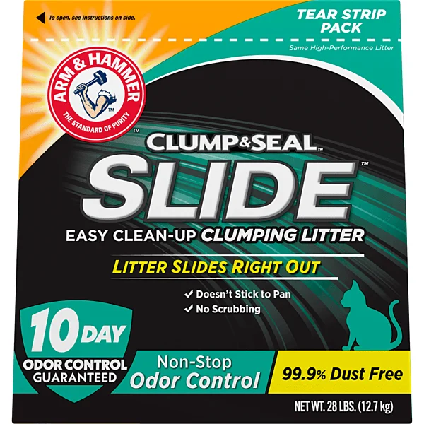 A&H Slide Clumping Litter Odour Control 12.7KG - Cat Litter - ARM & HAMMER™