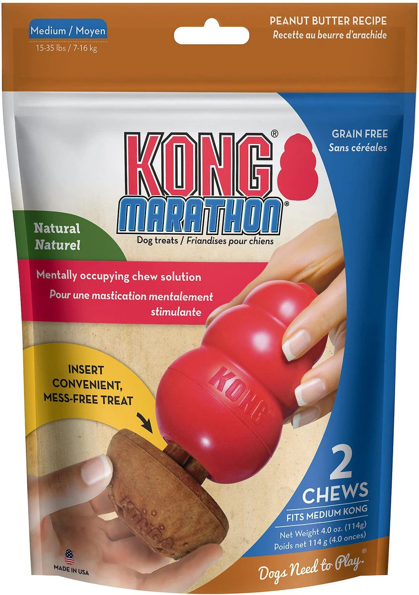 KONG MARATHON PEANUT BUTTER 2PK