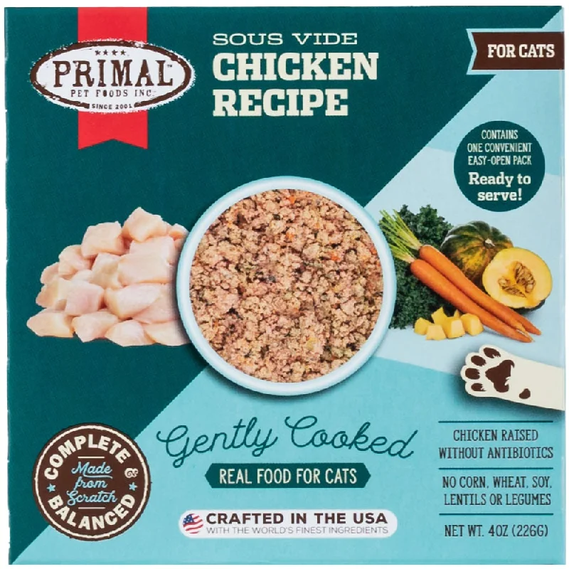 Primal Frozen Gently Cooked Chicken Recipe Cat Food - 4-oz